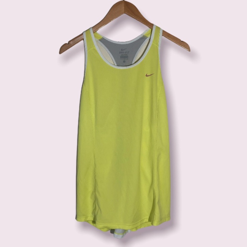 🌺Nike Dri-Fit Racerback Neon Tank Top